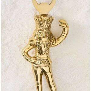 Anthropologie Gold Nutcracker Bottle Opener